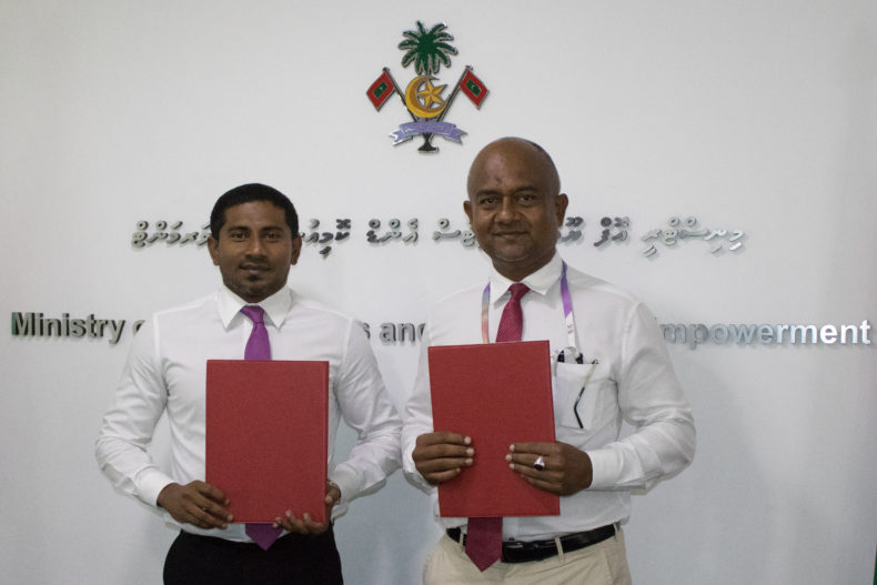 Signing Ceremony to establish outdoor gyms in 61 islands.