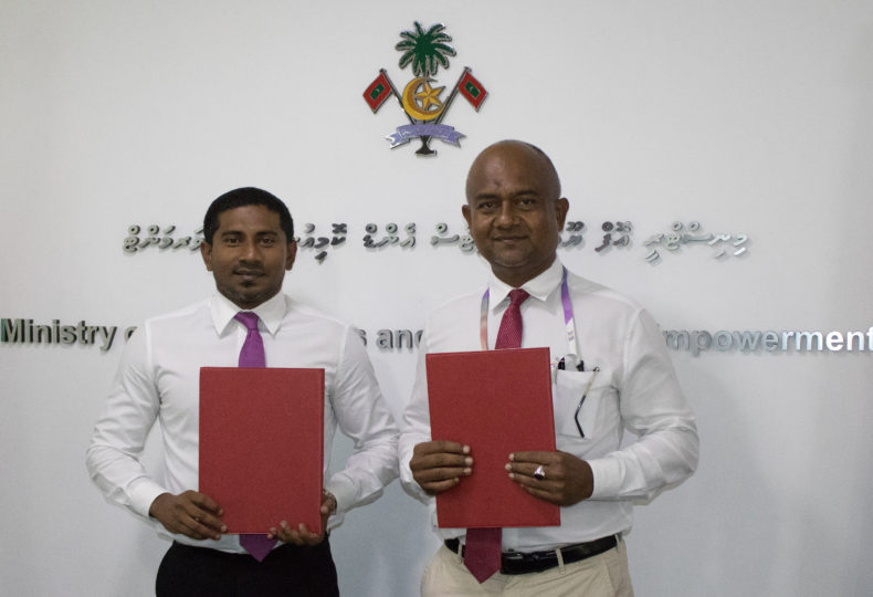 Signing Ceremony to establish outdoor gyms in 61 islands.